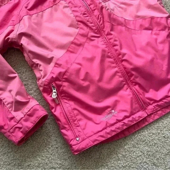 Obermeyer Zenon Shell Waterproof Jacket Coat Pink Juniors Size 14 Kids Snow Ski - Picture 14 of 16